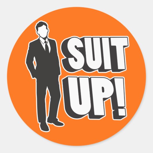 Opschieten! Ronde Sticker (Voorkant)