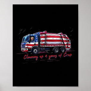 Opschonen 4 jaar onzin stem Trump 2024 Electi Poster