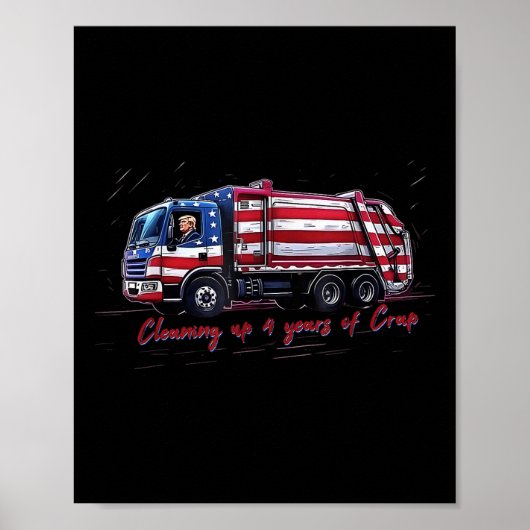 Opschonen 4 jaar onzin stem Trump 2024 Electi Poster (Voorkant)
