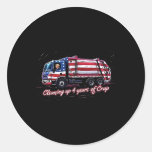 Opschonen 4 jaar onzin stem Trump 2024 Electi Ronde Sticker