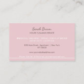 Opschonen van het roze Benoemingspunt Herinnerings Visitekaartje (Achterkant)