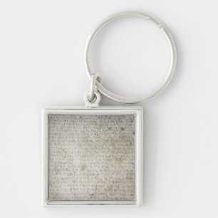 Opschrift in de taal Kushana Sleutelhanger
