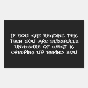 Opschroeven Rechthoekige Sticker