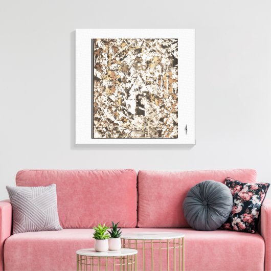 Opschudding Canvas Afdruk (Insitu (Woonkamer))