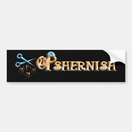 Opshernish Bumpersticker (Voorkant)