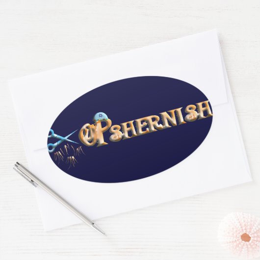 Opshernish Ovale Sticker (Envelop)