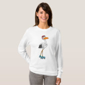 Opslaan als gealigneerd skater met Roller-schaatse T-shirt (Voorkant volledig)