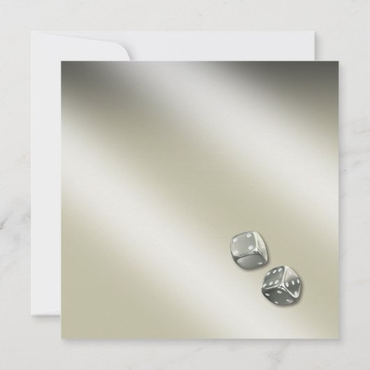 Opslaan Datum Las Vegas Art Deco | zilverzwart Save The Date (Achterkant)