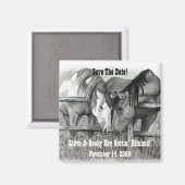 OPSLAAN DATUM: RAKEN: HORSE ART MAGNEET (Voorkant / Achterkant)