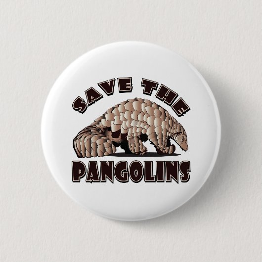 Opslaan-De-Pangoline Ronde Button 5,7 Cm (Voorkant)
