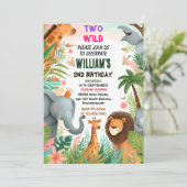 Opslaan dierentuin zebra safari in twee de wilde 2 kaart (Staand voorkant)