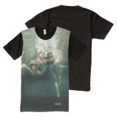 Opslaan door het Kruis All-Over-Print T-shirt (Voorkant en achterkant)