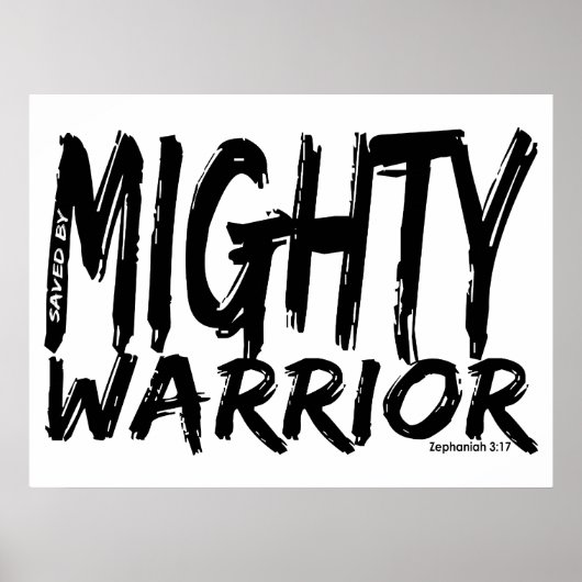 Opslaan door Mighty Warrior Poster (Voorkant)