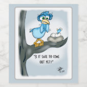 Opslaan om nog uit te komen wijn etiket (Enkel label)