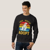 Opslaan Rescue Adopt Pro Pet Adoption Trui (Voorkant volledig)