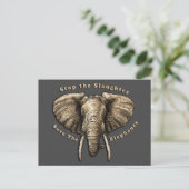 Opslaan van de afbeelding van Elephants Briefkaart (Staand voorkant)