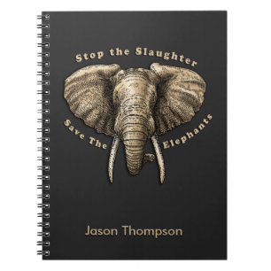 Opslaan van de afbeelding van Elephants Notitieboek