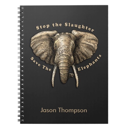 Opslaan van de afbeelding van Elephants Notitieboek (Voorkant)