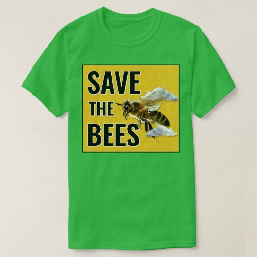 Opslaan van de bijenactiviste tegen klimaatverande t-shirt (Design voorkant)