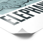 Opslaan van de ellephants-natuuractiviste Elephant Foto Afdruk (Hoek)