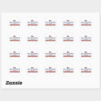 Opslaan van kinderen - Stemmen tegen de Republikei Ronde Sticker