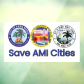 Opslaan van Logo voor AMI-steden Raamsticker (Vel 3)