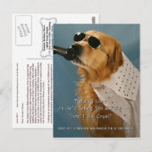 Opslaan van off-Leash Dog Walking Senator Boxer Briefkaart (Voorkant / Achterkant)
