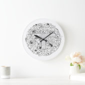 Opslaan van planet Earth Animals Trees Rights Draw Grote Klok (Huis)