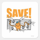 Opslaan! Vierkante Sticker (Voorkant)