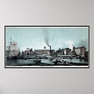 Opslaan Works Factory Wharf Philadelphia PA Print