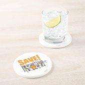 Opslaan! Zandsteen Onderzetter (Zijkant)