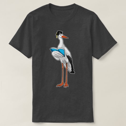 Opslag als leraar met boek t-shirt (Design voorkant)