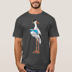 Opslag als leraar met boek t-shirt