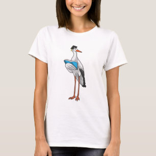 Opslag als leraar met boek t-shirt
