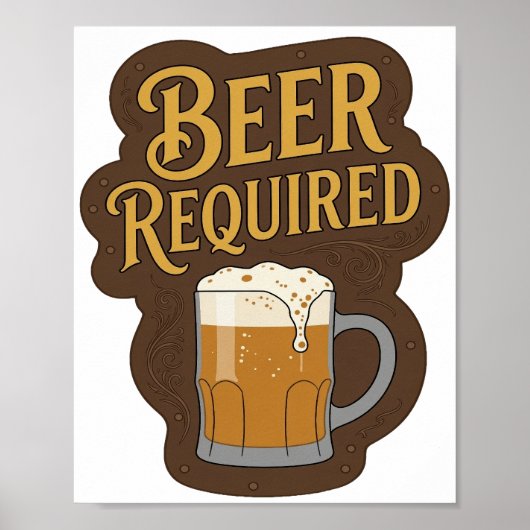 Opslag BIER NODIG Print (Voorkant)