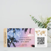 Opslag de Datum Instapkaart Kaart Cruise QR Code U (Staand voorkant)