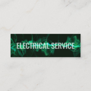 Opslag Elektrische Bliksemgolf Elektricien Mini Visitekaartje