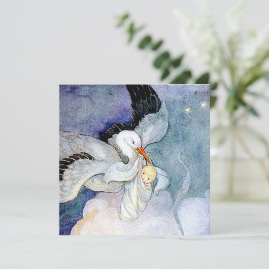 Opslag en Baby Kaart (Staand voorkant)