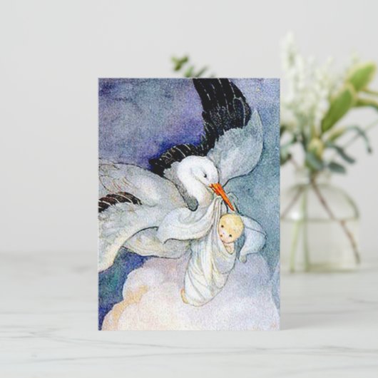 Opslag en Baby  Kaart (Staand voorkant)