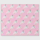 Opslag en Baby op Roze Cadeaupapier (Vlak)