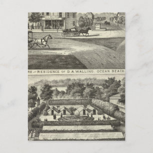 Opslag en verblijf van DA Walling Briefkaart