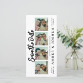 Opslag Foto-automaat Rustieke Save The Date (Staand voorkant)