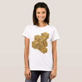 Opslag Grijs COINS Slogan Ontwerp T-shirt (Voorkant volledig)