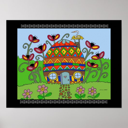 Opslag in een Pysanka House Poster (Voorkant)