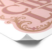 Opslag met goud ONOVERWINNELIJK Slogan ontwerp Poster (Hoek)