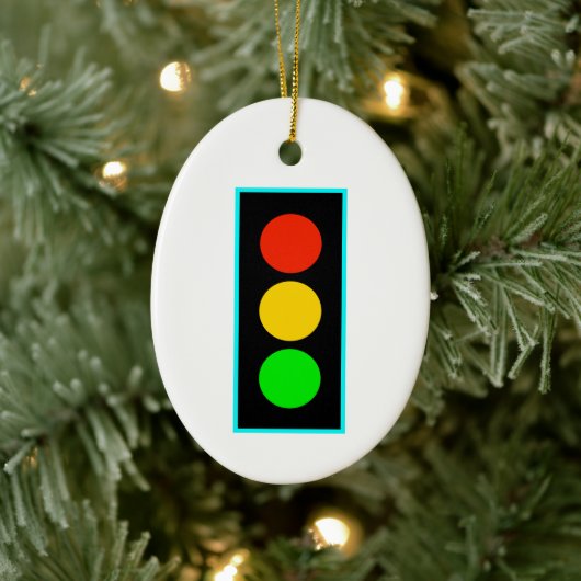 Opslag met lichte blauwe rand keramisch ornament (Boom)