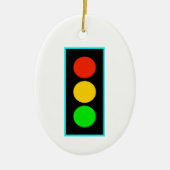 Opslag met lichte blauwe rand keramisch ornament (Voorkant)