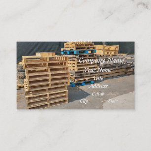 Opslag van palletproducten visitekaartje