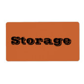 Opslag Verplaatsende Etiketten in Roest (Voorkant)