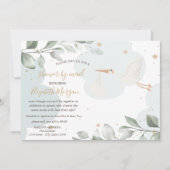 Opslag, wolken, sterren, Baby shower per post Kaart (Voorkant)